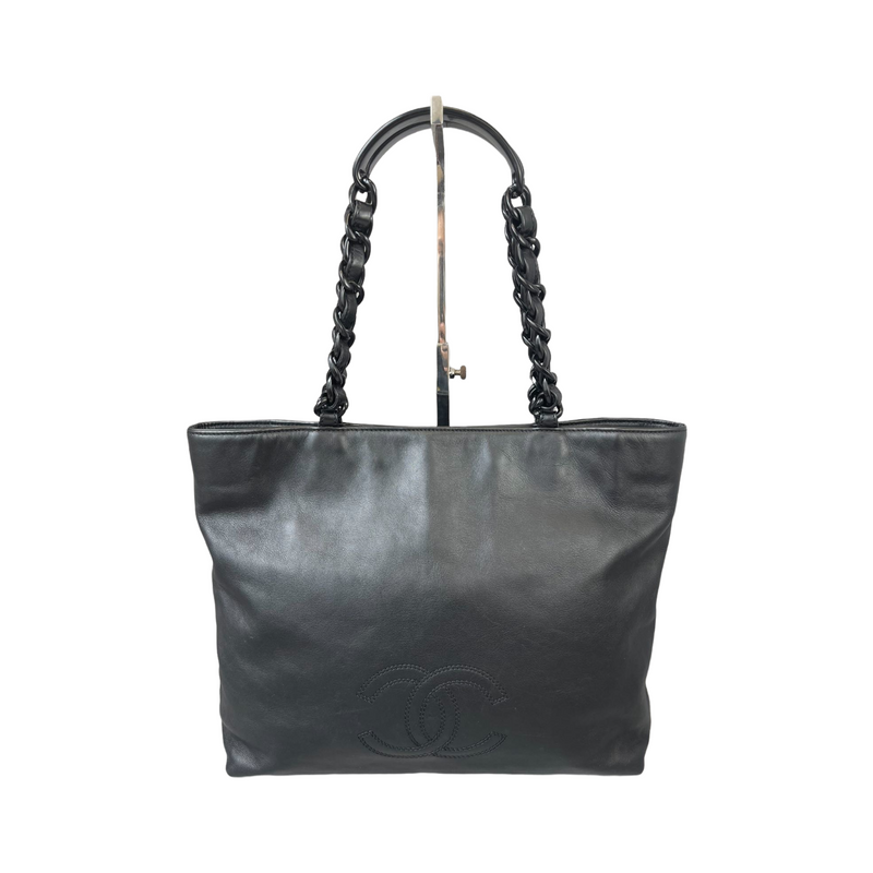 Vintage Tote Black Resin Hardware