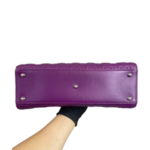 Lady Dior Large Lambskin Tri Colour SHW