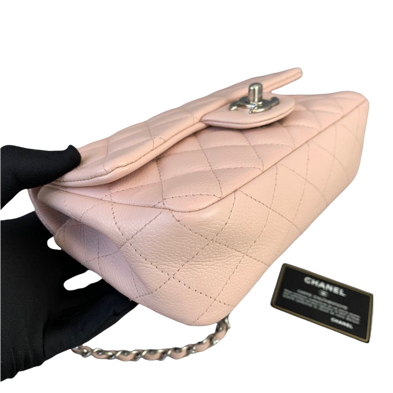 Rectangle Mini Caviar Pink SHW