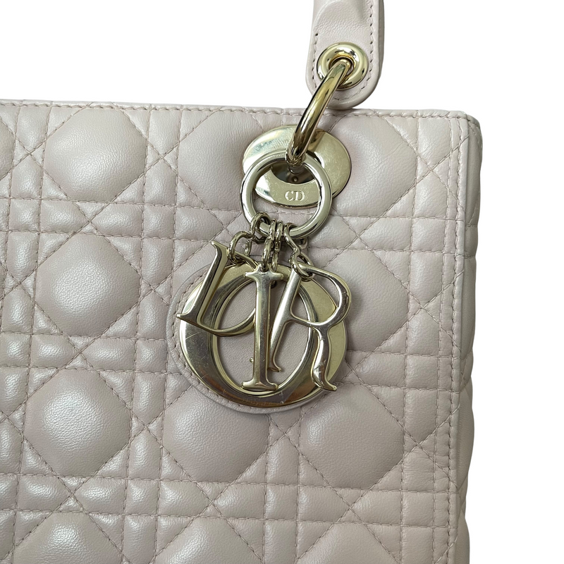 Lady Dior Medium Pink Lambskin GHW