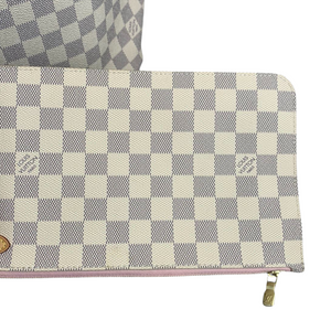 Damier Azur Neverfull MM White GHW