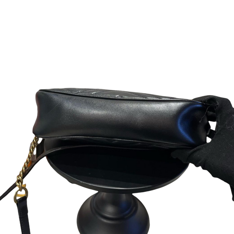 Marmont Leather Camera Small Black GHW
