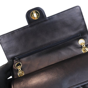 Mademoiselle Vintage Double Flap Medium Black GHW