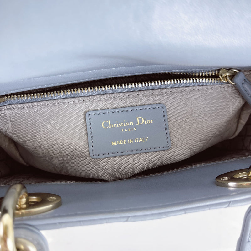 My Lady Dior Lambskin Small Blue GHW