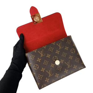 Locky BB Monogram Canvas Brown/Red GHW