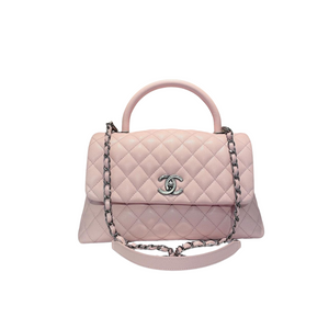 Medium Coco Handle Flap Pink RHW