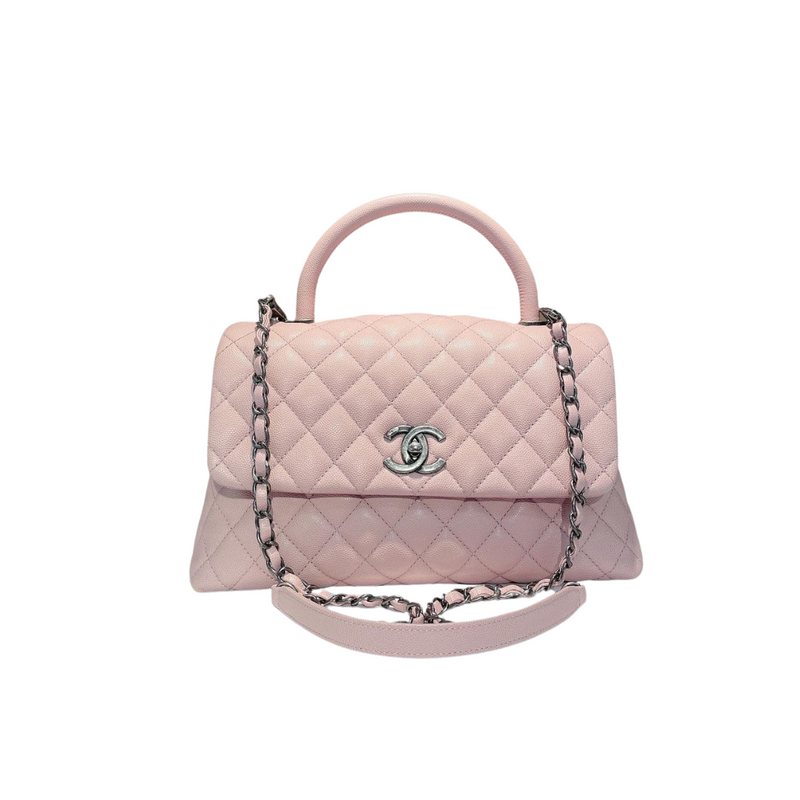 Medium Coco Handle Flap Pink RHW