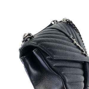 Chevron Quilted Medium College Black RHW