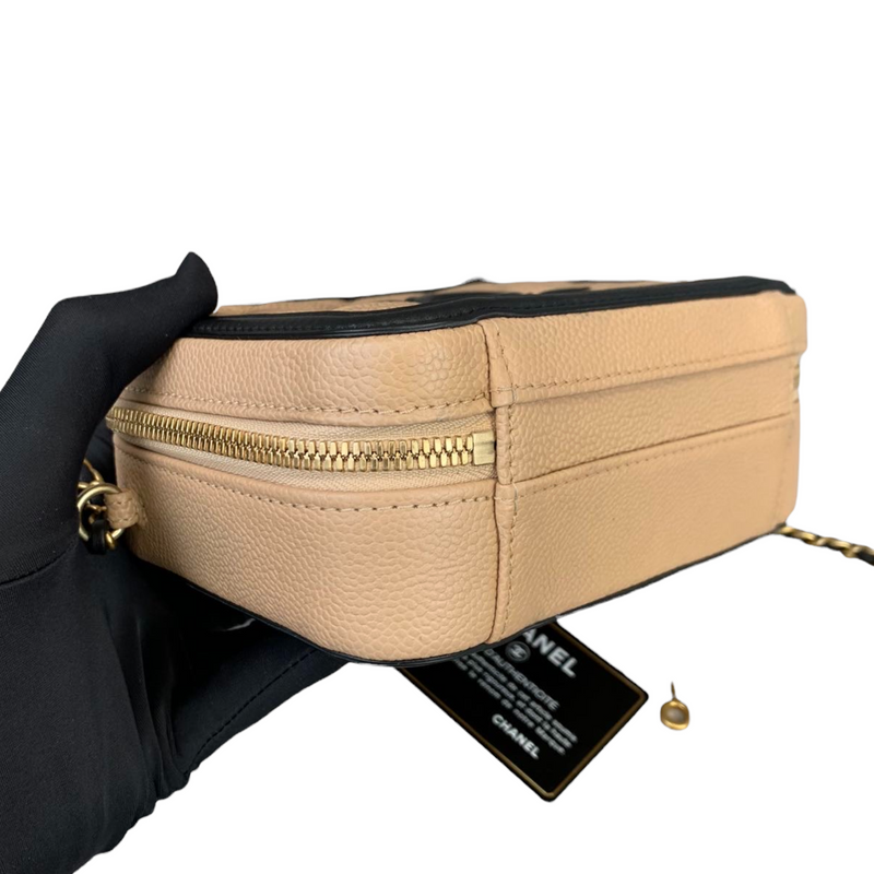 Filigree Vanity Caviar Small Beige/Black GHW
