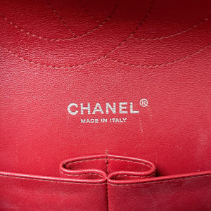 Classic Flap Jumbo Caviar Red Chevron SHW