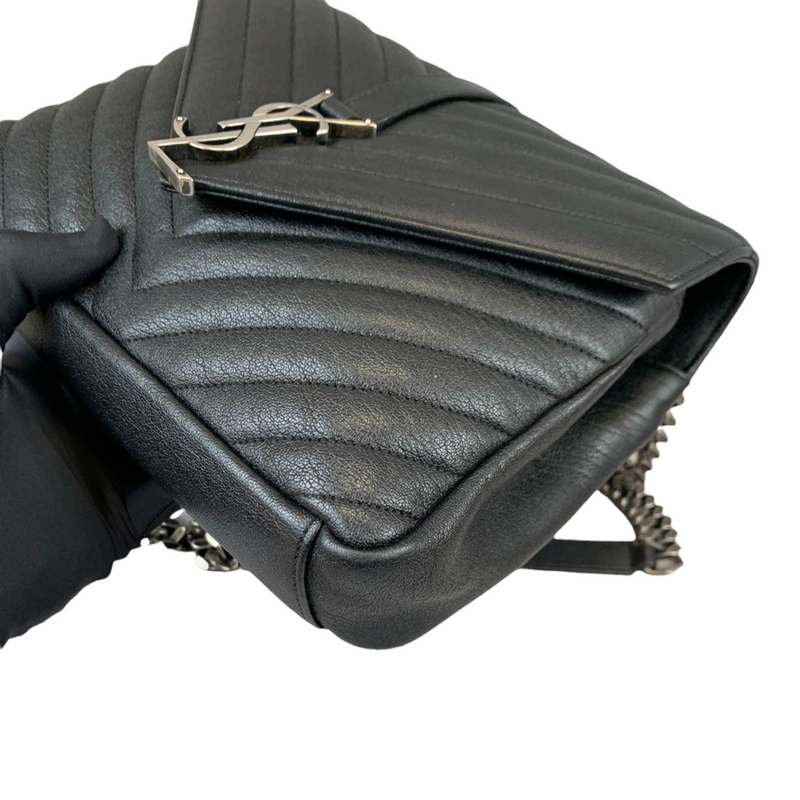 Chevron Quilted Medium College Black RHW