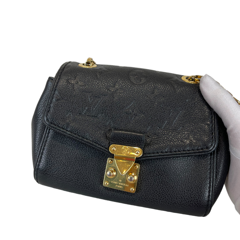 LOUIS VUITTON Empreinte Saint Germain BB Black 196784