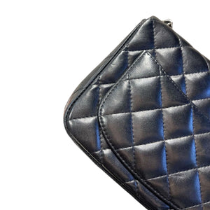 Classic Flap Square Mini Lambskin Black SHW