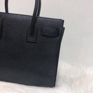 Baby Sac De Jour in Black Grained Leather