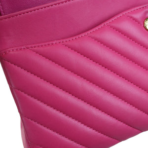 Classic Chevron Flap Medium Lambskin Pink GHW