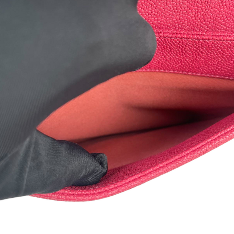 Coco Cuba CC Flap Caviar Red GHW