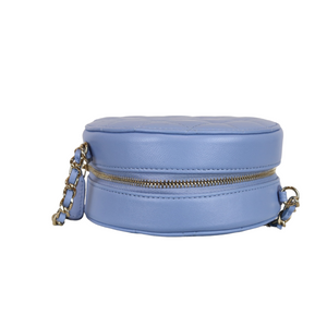 Round clutch with chain Blue GHW