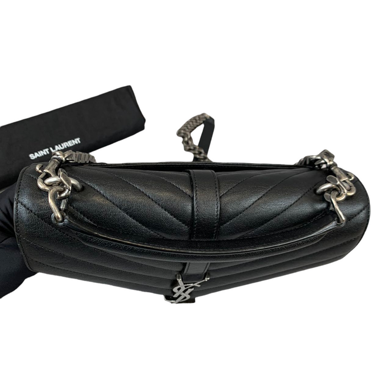 Chevron Quilted Medium College Black RHW
