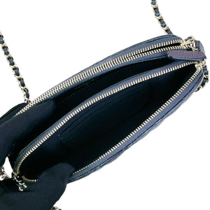 Double Zip WOC Iridescent Black