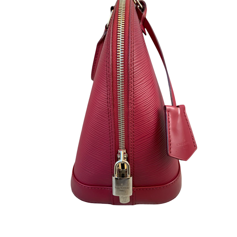 Alma leather handbag Louis Vuitton Red in Leather - 27475181