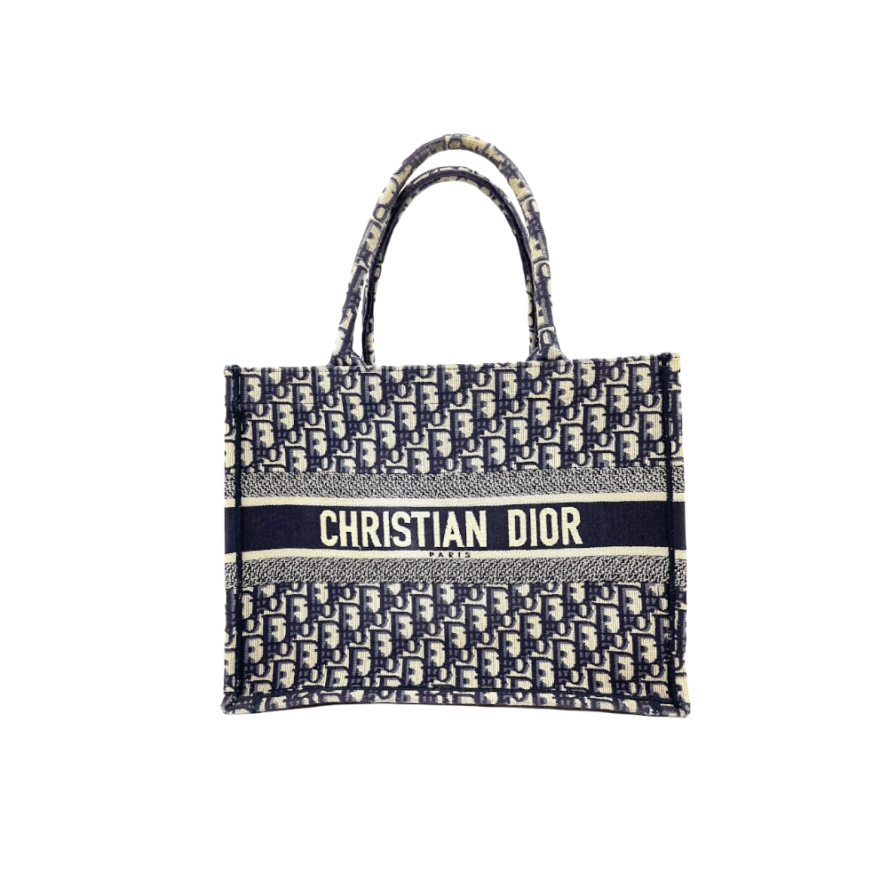 Dior Oblique Small Book Tote Blue