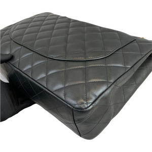 Classic Single Flap Maxi Lambskin Black GHW