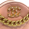 19 round clutch with chain Pink