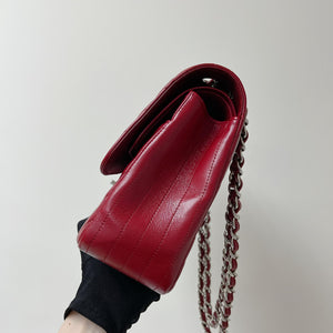 Classic Flap Jumbo Caviar Red Chevron SHW
