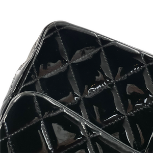 Double Flap Jumbo Patent Black SHW