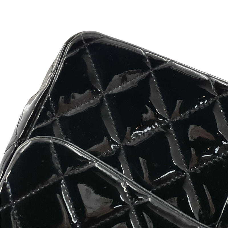 Double Flap Jumbo Patent Black SHW