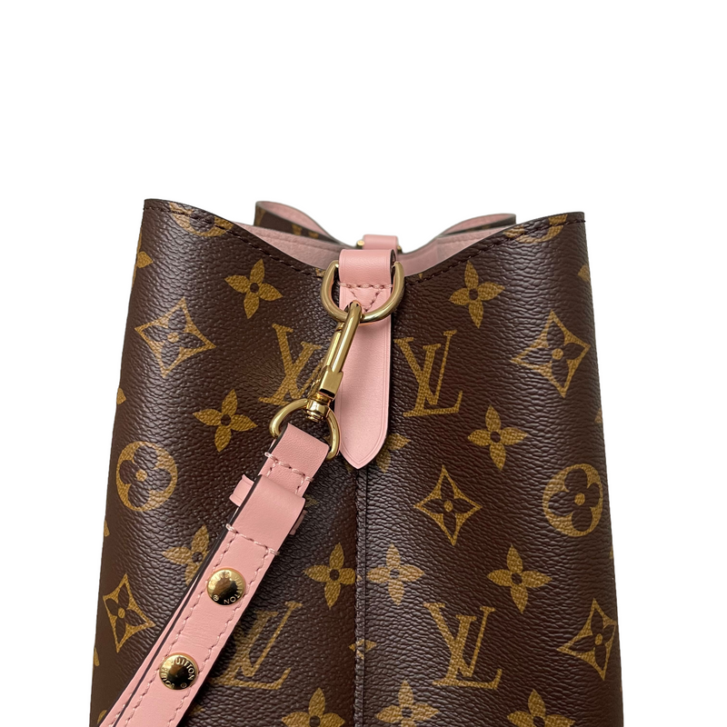 LOUIS VUITTON Escale Neonoe MM Monogram Shoulder Bag Pastel Pink