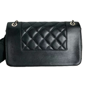 Mademoiselle Flap Medium Lambskin Black SHW