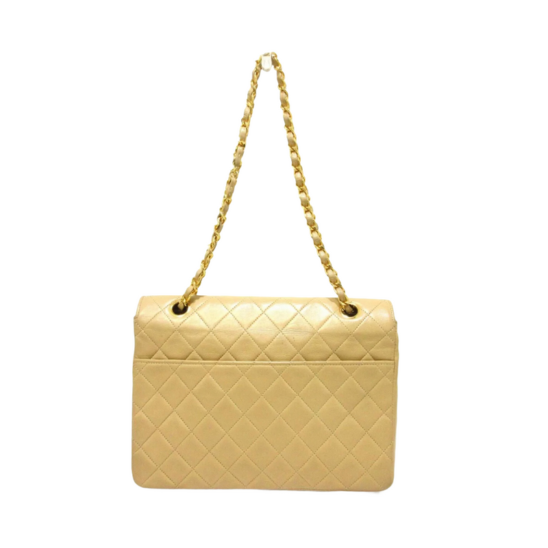 Vintage Flap Beige GHW