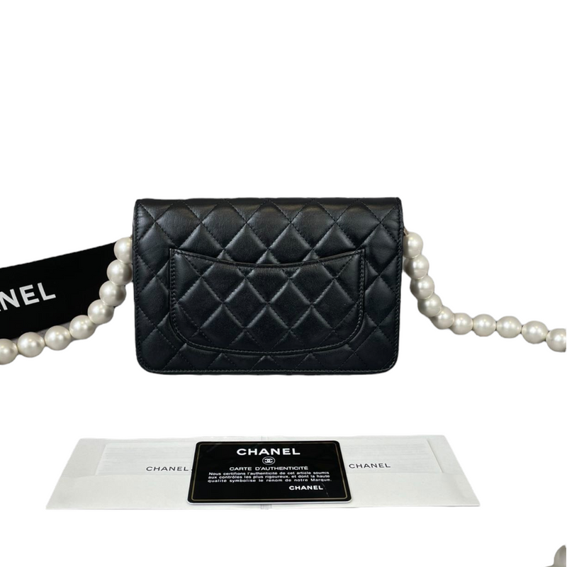 Timeless WOC Quilted Lambskin Large Pearls