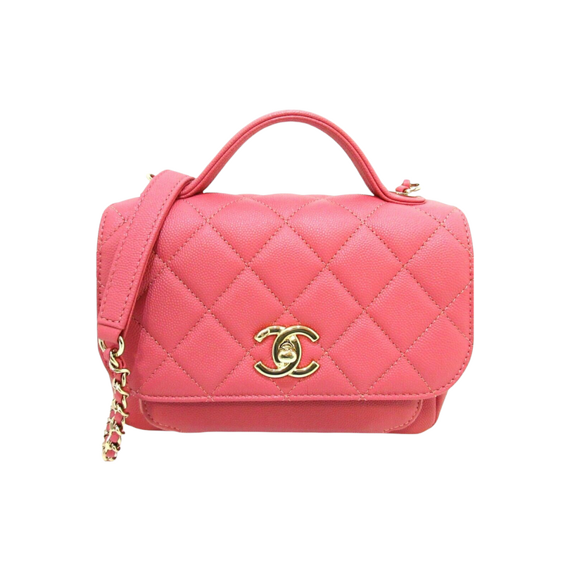 CHANEL Caviar Quilted Small Business Affinity Flap Light Pink 1289360