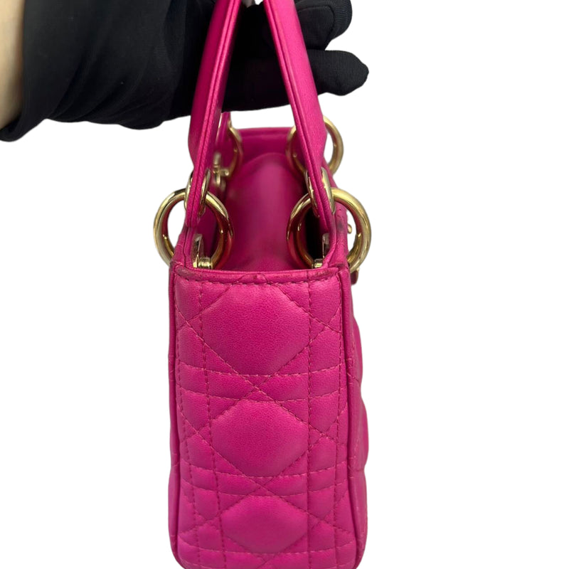 Mini Lady Dior Lambskin Pink GHW