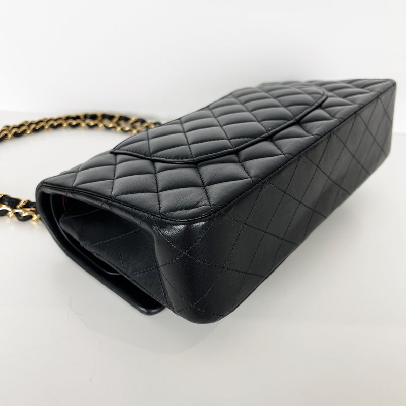 Classic Flap Medium Lambskin Black GHW