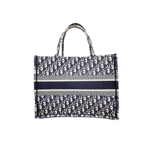 Dior Oblique Small Book Tote Blue