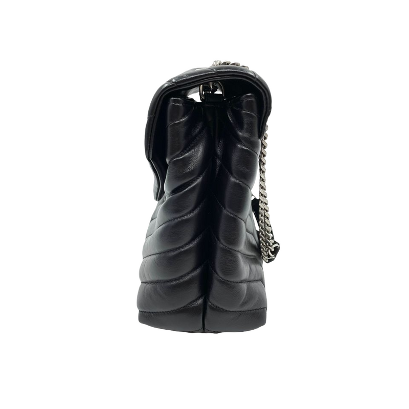 Medium Lou Lou Y Quilted Calfskin Black SHW