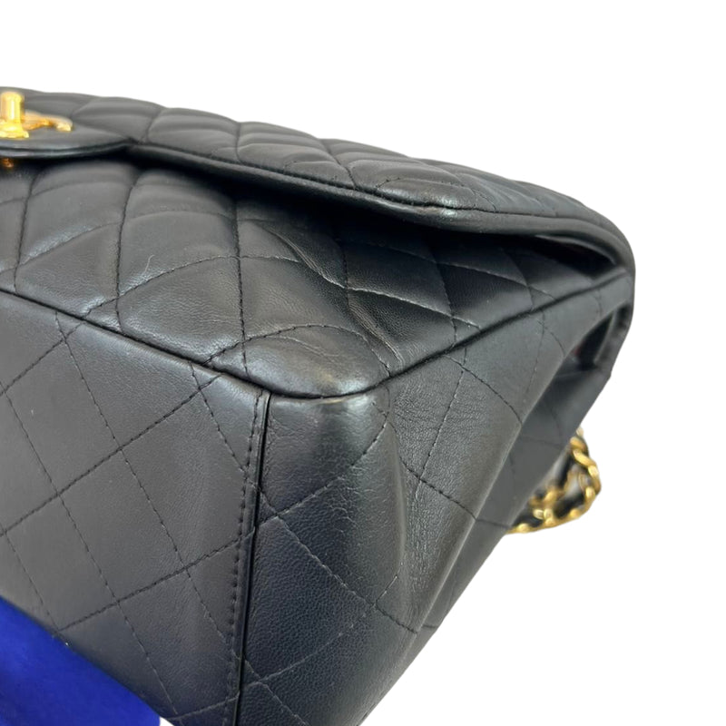 Double Flap Maxi Lambskin Black GHW