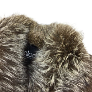 Fox Fur Coat in Brown M
