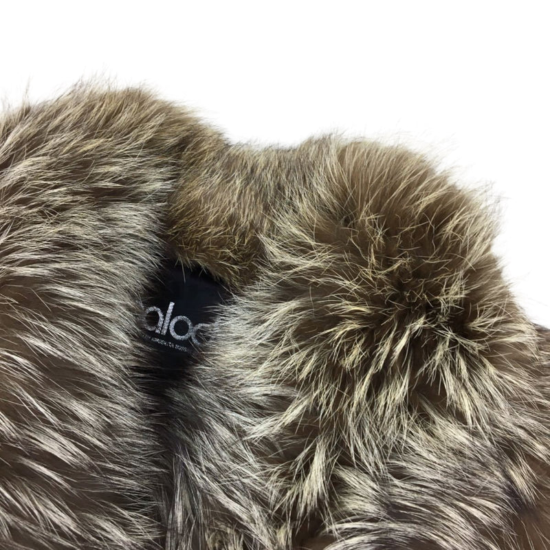 Fox Fur Coat in Brown M