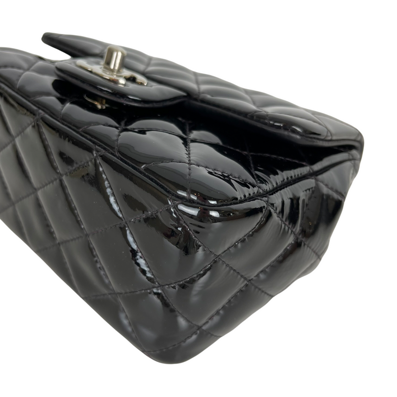 Classic Patent Mini Square Black SHW