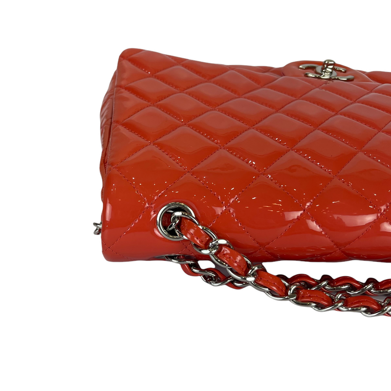 Double Flap Maxi Patent Coral SHW