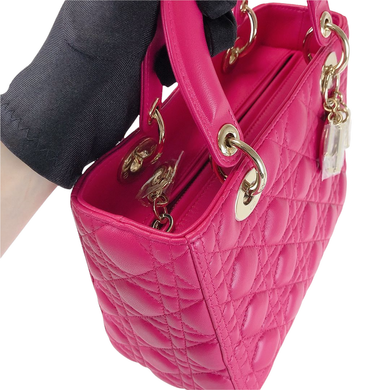 Lady Dior Medium Pink SHW