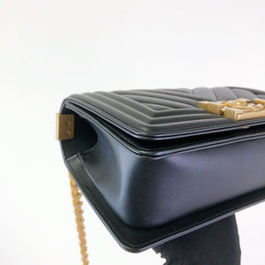 Small Boy Bag Caviar Calfskin Black GHW