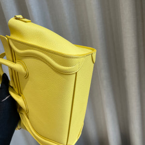 Nano Luggage Leather Citron GHW