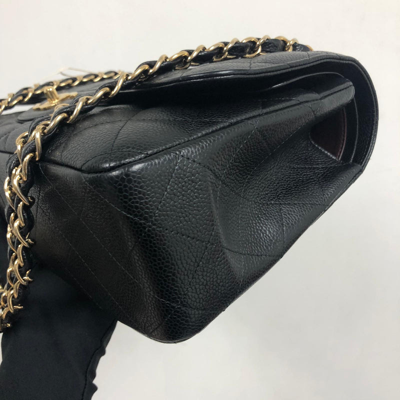 Classic Double Flap Jumbo Bag in Black Caviar with GHW