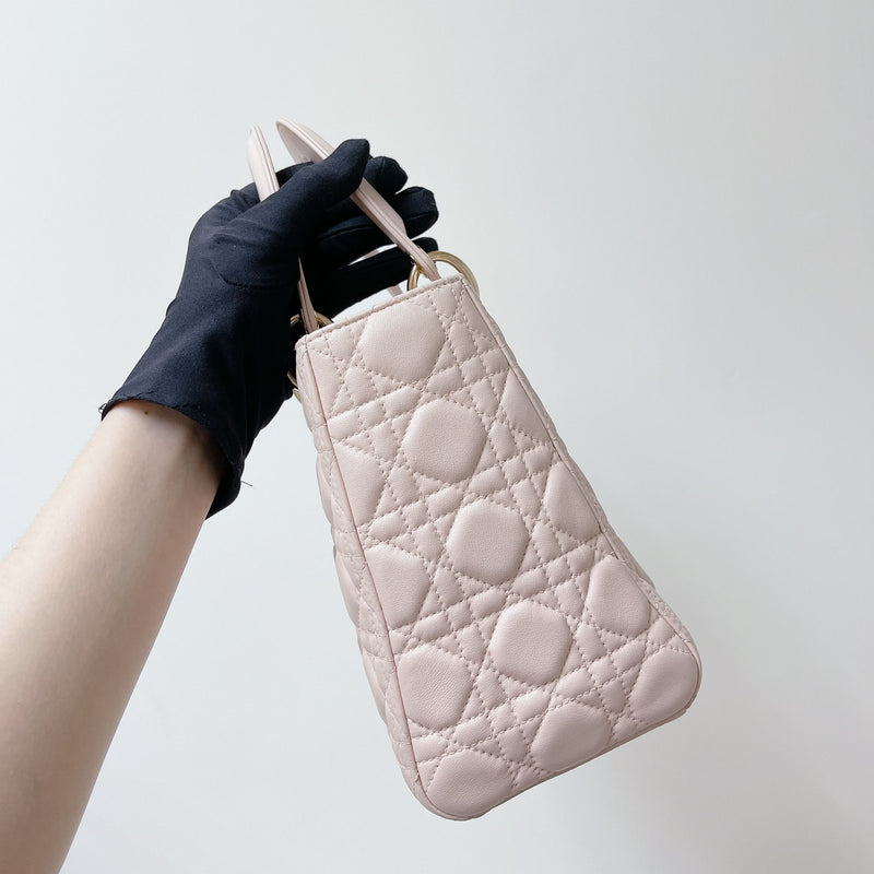 Lady Dior Medium Pink with GHW
