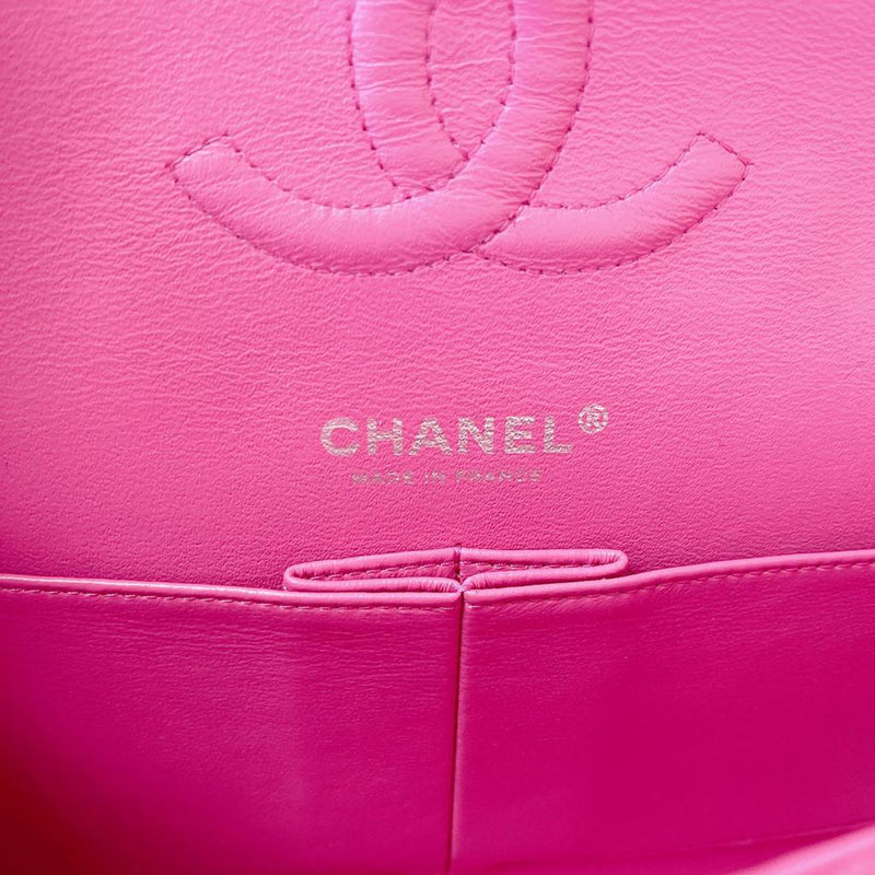 Classic Double Flap Matte Caviar Medium Pink SHW